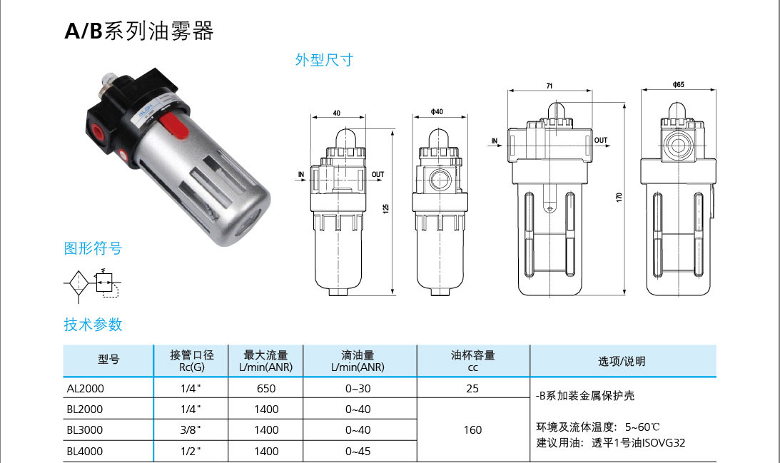 A/B系列油霧器