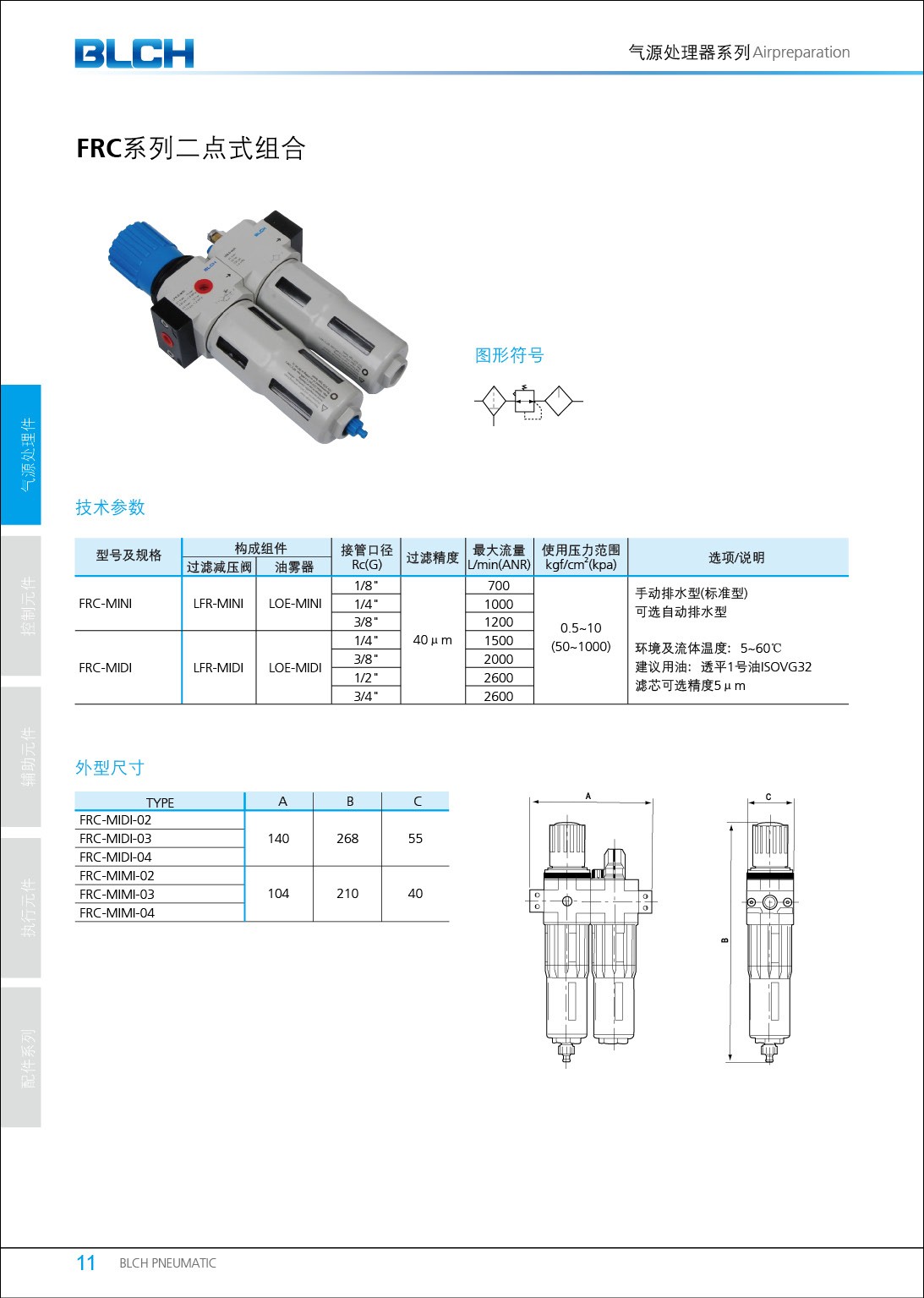 費斯托型FRC系列二點式組合