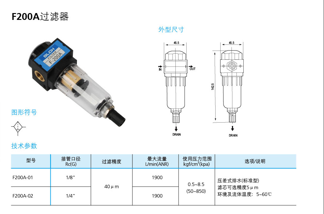 F200A過(guò)濾器